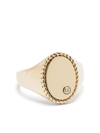Yvonne Léon 9kt Yellow Gold Chevalier Oval Signet Ring In Gold