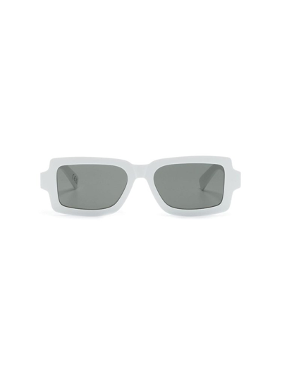 Retrosuperfuture Roma Rectangular-frame Sunglasses In White