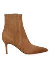 Veronica Beard Lisa Suede Stiletto Chelsea Booties In Hazelwood