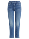 MOTHER WOMEN'S THE DAZZLER MID-RISE STRAIGHT-LEG ANKLE JEANS