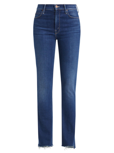 Mother The Runaway Step Fray Jeans In Groovy