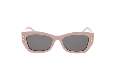 Dior Eyewear Pacific S2u Rectangular Frame Sunglasses In Shiny Pink / Smoke
