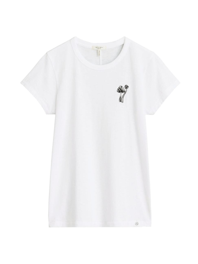 Rag & Bone Women's Mushroom Graphic T-shirt In White