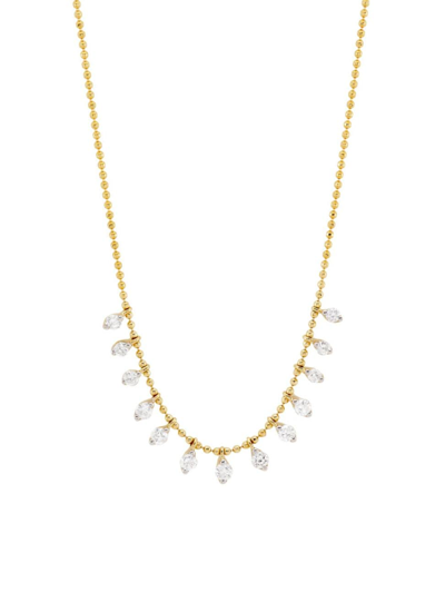 Saks Fifth Avenue Women's 14k Yellow Gold & 0.50 Tcw Diamond Station Necklace