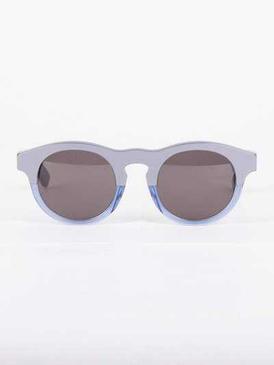 Retrosuperfuture Boy Lamina Round Frame Sunglasses In Blue