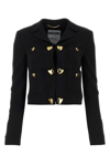 MOSCHINO MOSCHINO DOUBLE BREASTED CROPPED BLAZER