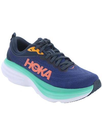 Hoka One One White Lace Up Sneakers In Neutrals