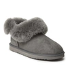 Dearfoams Fireside Perth Genuine Shearling Foldover Boot In Grey