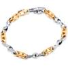 Pompeii3 Men's Link 14k Gold (43gram) Or Platinum (69gram) 7mm Bracelet 8.5" In Multi
