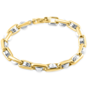 Pompeii3 Men's Link 14k Gold (56gram) Or Platinum (90gram) 7mm Bracelet 8.5" In Silver