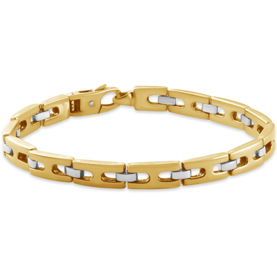 Pompeii3 Men's Link 14k Gold (45gram) Or Platinum (73gram) 7mm Bracelet 8.5" In Multi