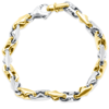 Pompeii3 Men's Link 14k Gold (40gram) Or Platinum (65gram) 6.5mm Bracelet 8" In Silver