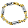 Pompeii3 Men's Link 14k Gold (69gram) Or Platinum (111gram) 7.5-8.5mm Bracelet 8.5" In Multi