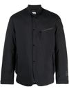 C.P. COMPANY NOTCHED-COLLAR BUTTONED WINDBREAKER