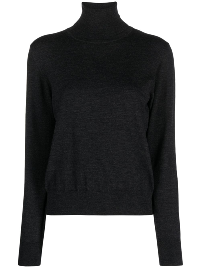 P.a.r.o.s.h High-neck Knit Jumper In Grey