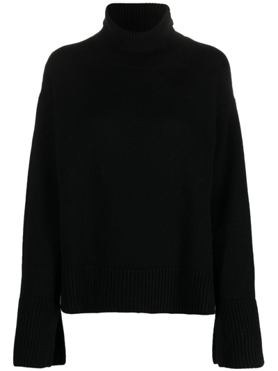 P.a.r.o.s.h Wool High-neck Jumper In Schwarz