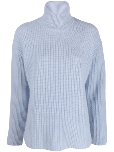 P.a.r.o.s.h Cashmere High-neck Jumper In Blau