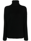 P.a.r.o.s.h Lady Blum Roll-neck Wool Sweater In Black