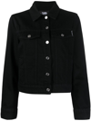 KARL LAGERFELD IKONIK RHINESTONE-EMBELLISHED DENIM JACKET