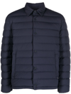 Herno Padded Down-feather Jacket In Blau