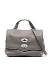 Zanellato Mini Postina Crossbody Bag In Grey