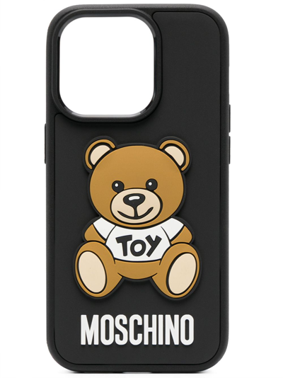 Moschino Iphone 14 Pro Max Teddy Bear 手机壳 In Black