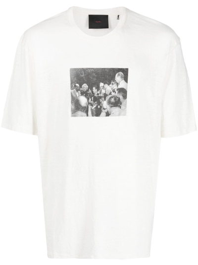 Limitato Photograph-print Cotton T-shirt In White