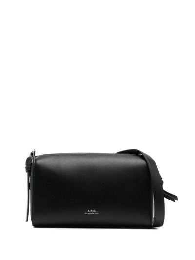 Apc Nino Faux-leather Messenger Bag In Black
