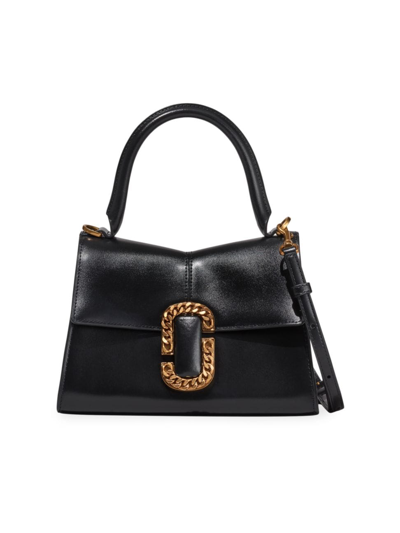 Marc Jacobs The St. Marc Top Handle Bag In 黑色的