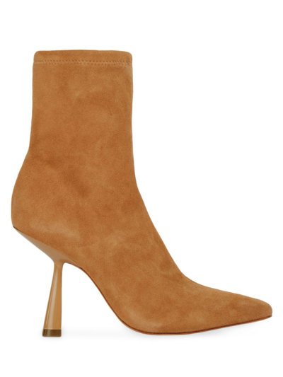 Black Suede Studio Women's Jelena Stretch Suede Boots In Toffee