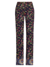 ETRO WOMEN'S BERRY-PRINTED MID-RISE SKINNY JEANS