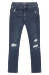 Dl1961 Boy's Brady Distressed Slim Leg Jeans In Deep Wave Distressed