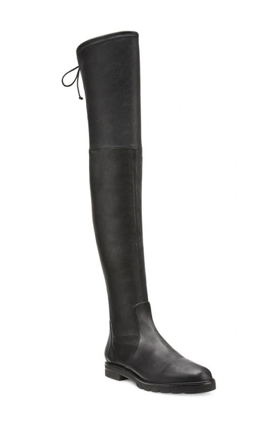 Stuart Weitzman City Lug Over The Knee Boot In Black