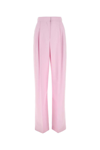 Alexander Mcqueen Double Pleat Wide Leg Trousers In Pink
