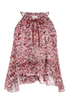 Isabel Marant Étoile Marant Étoile Woman Top Burgundy Size 10 Viscose In Multi