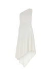 Jw Anderson Viscose-blend Buckle Dress In White