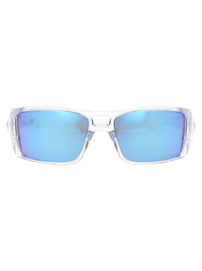 Oakley Heliostat Rectangle-frame Sunglasses In White