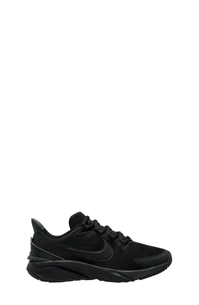 Nike Kids' Star Runner 4 Sneaker In Black/ Black/ Anthracite