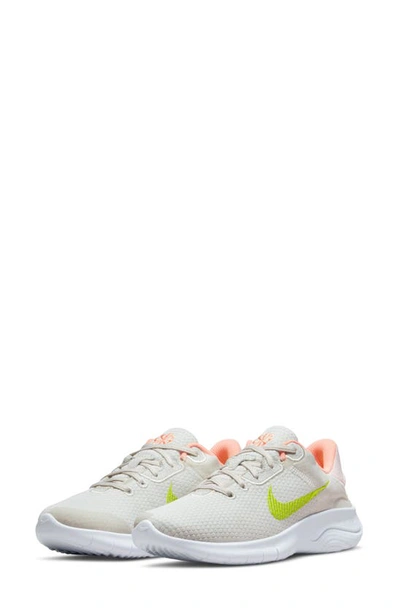 Nike Flex Experience Athletic Sneaker In Bone/ Green/ Atmosphere