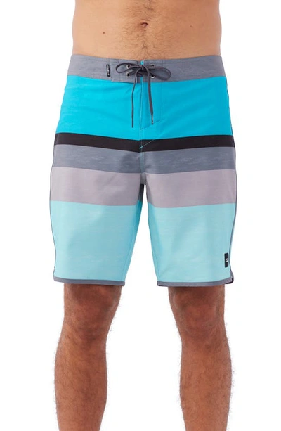 O'neill Lennox Scallop 19 Hyperdry™ Stretch Board Shorts In Turquoise