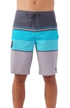 O'NEILL LENNOX STRIPE BOARD SHORTS