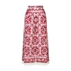 Dolce & Gabbana Printed High-rise Cotton Poplin Culottes In Tris_maioliche_fuxia