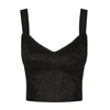 DOLCE & GABBANA SHAPER CORSET BUSTIER IN LACE AND JACQUARD