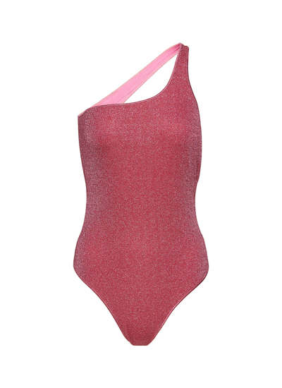 Oseree One-shoulder Swimsuit In Pink
