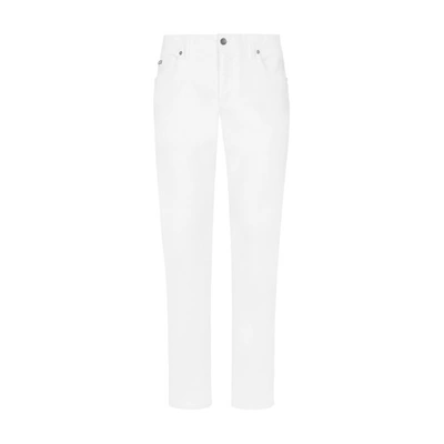 Dolce & Gabbana Regular Stretch Jeans In Lavado Claro