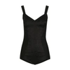 Dolce & Gabbana Elasticated Corset-style Bodysuit In Black