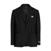 Versace Formal Wool Blazer In 1b000_black