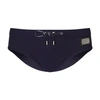 DOLCE & GABBANA SWIM BRIEFS WITH HIGH-CUT LEG AND BRANDED PLATE