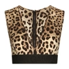 Dolce & Gabbana Leopard-print Charmeuse Cropped Top In Leo_new