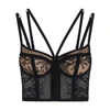 Dolce & Gabbana Plumetis Tulle Longline Bra In Black